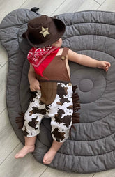 Baby Cowboy Costume in Newborn to 7 tears old for Boys Cake Smash or Dress Up.
